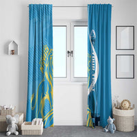 Saint Lucia Kings Cricket Custom Window Curtain 2025 2nd Champions Back To Back - Wonder Print Shop