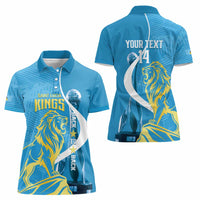 Saint Lucia Kings Cricket Custom Women Polo Shirt 2025 2nd Champions Back To Back - Wonder Print Shop
