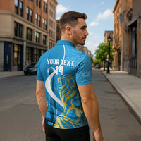 Saint Lucia Kings Cricket Custom Zipper Polo Shirt 2025 2nd Champions Back To Back - Wonder Print Shop