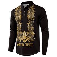 Personalised Filipino Freemasonry Button Sweatshirt Masonic Barong Tagalog Inspired Ivory White