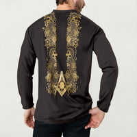 Personalised Filipino Freemasonry Button Sweatshirt Masonic Barong Tagalog Inspired Ivory White