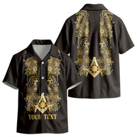 Personalised Filipino Freemasonry Kid Hawaiian Shirt Masonic Barong Tagalog Inspired Ivory White