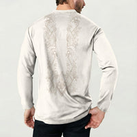 Personalised Filipino Freemasonry Button Sweatshirt Masonic Barong Tagalog Inspired Black