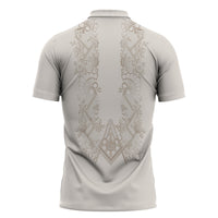 Personalised Filipino Freemasonry Zipper Polo Shirt Masonic Barong Tagalog Inspired Black