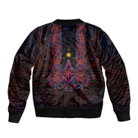 Personalised Philippines Barong Tagalog Freemasonry Bomber Jacket Filipino Masonic Polynesian Pattern