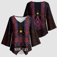 Personalised Philippines Barong Tagalog Freemasonry Kimono Sleeve Blouse Filipino Masonic Polynesian Pattern