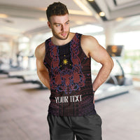 Personalised Philippines Barong Tagalog Freemasonry Men Tank Top Filipino Masonic Polynesian Pattern