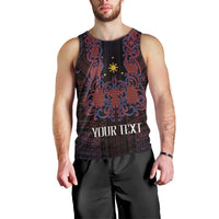 Personalised Philippines Barong Tagalog Freemasonry Men Tank Top Filipino Masonic Polynesian Pattern