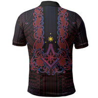 Personalised Philippines Barong Tagalog Freemasonry Polo Shirt Filipino Masonic Polynesian Pattern