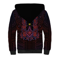 Personalised Philippines Barong Tagalog Freemasonry Sherpa Hoodie Filipino Masonic Polynesian Pattern