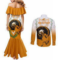 personalised-cyprus-independence-day-couples-matching-mermaid-dress-and-long-sleeve-button-shirts-coat-of-arms-with-cypriot-mouflon-gradient-style