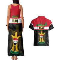 Iraq National Day Couples Matching Tank Maxi Dress and Hawaiian Shirt Iraqi Coat Of Arms With Flag Style - Wonder Print Shop