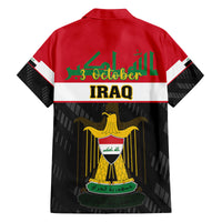 Iraq National Day Family Matching Summer Maxi Dress and Hawaiian Shirt Iraqi Coat Of Arms With Flag Style - Wonder Print Shop
