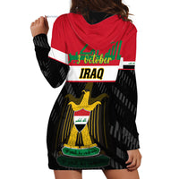 Iraq National Day Hoodie Dress Iraqi Coat Of Arms With Flag Style - Wonder Print Shop