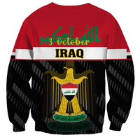 Iraq National Day Sweatshirt Iraqi Coat Of Arms With Flag Style - Wonder Print Shop