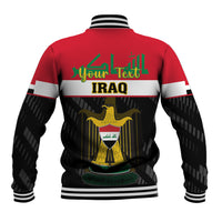 Personalised Iraq National Day Baseball Jacket Iraqi Coat Of Arms With Flag Style - Wonder Print Shop