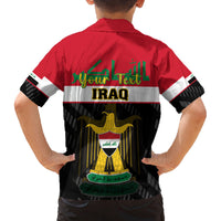 Personalised Iraq National Day Family Matching Puletasi Dress and Hawaiian Shirt Iraqi Coat Of Arms With Flag Style - Wonder Print Shop