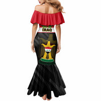 Personalised Iraq National Day Mermaid Dress Iraqi Coat Of Arms With Flag Style - Wonder Print Shop