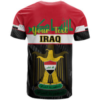 Personalised Iraq National Day T Shirt Iraqi Coat Of Arms With Flag Style - Wonder Print Shop