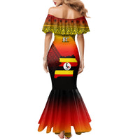 Uganda Independence Day Family Matching Mermaid Dress and Hawaiian Shirt Jamhuri ya Uganda Happy 61st Anniversary - Wonder Print Shop