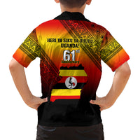 Uganda Independence Day Family Matching Tank Maxi Dress and Hawaiian Shirt Jamhuri ya Uganda Happy 61st Anniversary - Wonder Print Shop