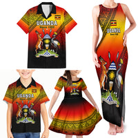 Uganda Independence Day Family Matching Tank Maxi Dress and Hawaiian Shirt Jamhuri ya Uganda Happy 61st Anniversary - Wonder Print Shop