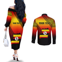 personalised-uganda-independence-day-couples-matching-off-the-shoulder-long-sleeve-dress-and-long-sleeve-button-shirts-jamhuri-ya-uganda-happy-61st-anniversary