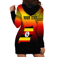 Personalised Uganda Independence Day Hoodie Dress Jamhuri ya Uganda Happy 61st Anniversary - Wonder Print Shop