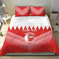 Custom Bahrain Football Bedding Set Muharabi Dilmun Sporty Style - Wonder Print Shop