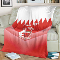 Custom Bahrain Football Blanket Muharabi Dilmun Sporty Style