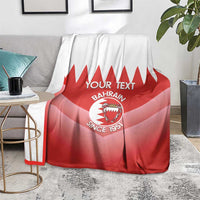 Custom Bahrain Football Blanket Muharabi Dilmun Sporty Style