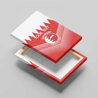 Custom Bahrain Football Canvas Wall Art Muharabi Dilmun Sporty Style - Wonder Print Shop