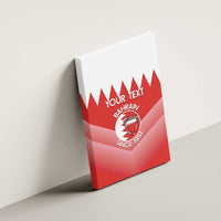 Custom Bahrain Football Canvas Wall Art Muharabi Dilmun Sporty Style - Wonder Print Shop
