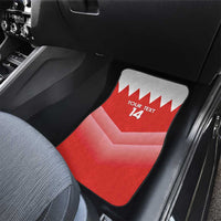 Custom Bahrain Football Car Mats Muharabi Dilmun Sporty Style - Wonder Print Shop