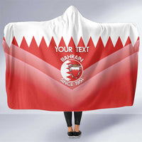 Custom Bahrain Football Hooded Blanket Muharabi Dilmun Sporty Style