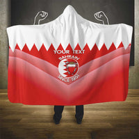 Custom Bahrain Football Hooded Blanket Muharabi Dilmun Sporty Style