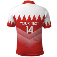 Custom Bahrain Football Polo Shirt Muharabi Dilmun Sporty Style - Wonder Print Shop