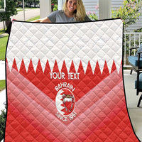 Custom Bahrain Football Quilt Muharabi Dilmun Sporty Style - Wonder Print Shop