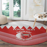 Custom Bahrain Football Round Carpet Muharabi Dilmun Sporty Style