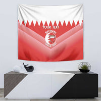 Custom Bahrain Football Tapestry Muharabi Dilmun Sporty Style - Wonder Print Shop