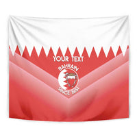Custom Bahrain Football Tapestry Muharabi Dilmun Sporty Style - Wonder Print Shop