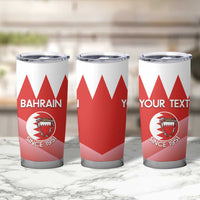 Custom Bahrain Football Tumbler Cup Muharabi Dilmun Sporty Style - Wonder Print Shop