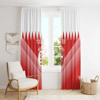 Custom Bahrain Football Window Curtain Muharabi Dilmun Sporty Style - Wonder Print Shop