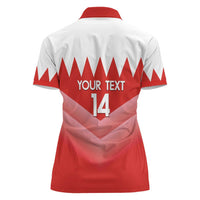 Custom Bahrain Football Women Polo Shirt Muharabi Dilmun Sporty Style - Wonder Print Shop