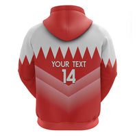 Custom Bahrain Football Zip Hoodie Muharabi Dilmun Sporty Style - Wonder Print Shop