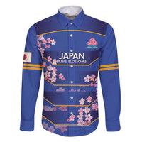 Custom Japan Rugby Family Matching Summer Maxi Dress and Hawaiian Shirt Go Brave Blossoms - Wonder Print Shop