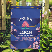 Custom Japan Rugby Garden Flag Go Brave Blossoms - Wonder Print Shop