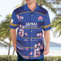Custom Japan Rugby Hawaiian Shirt Go Brave Blossoms - Wonder Print Shop