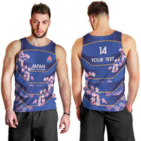 Custom Japan Rugby Men Tank Top Go Brave Blossoms - Wonder Print Shop