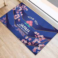 Custom Japan Rugby Rubber Doormat Go Brave Blossoms - Wonder Print Shop